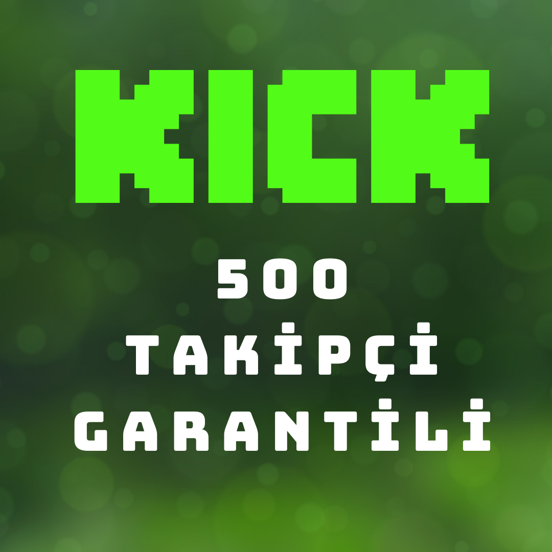 🔥 Kick 500 takipçi ⚡
