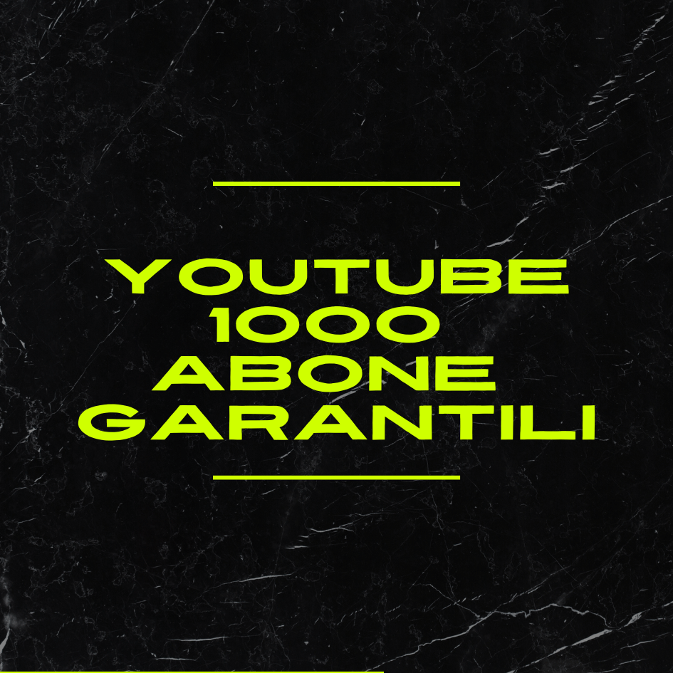 ▶️ YouTube 1.000 abone ⚡