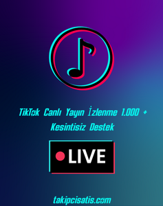 TikTok Canlı Yayın İzlenme 1000+Hızlı Teslimat